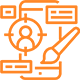 mobile UI/UX orange logo