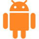 android app orange logo