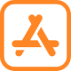 iOS app orange logo