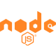 node js orange logo