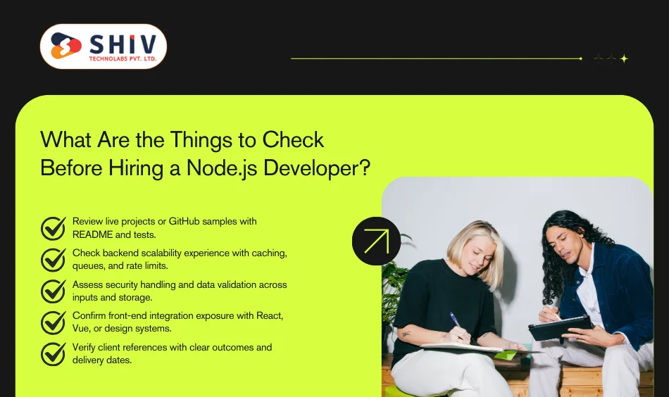 What Are the Things to Check Before Hiring a Node.js Developer