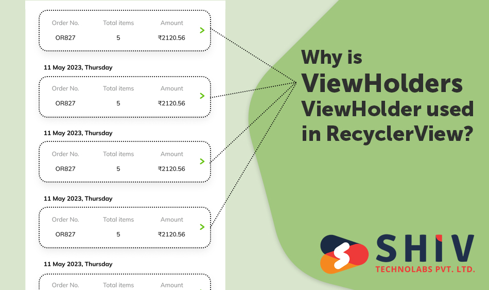 Why is ViewHolder used in RecyclerView