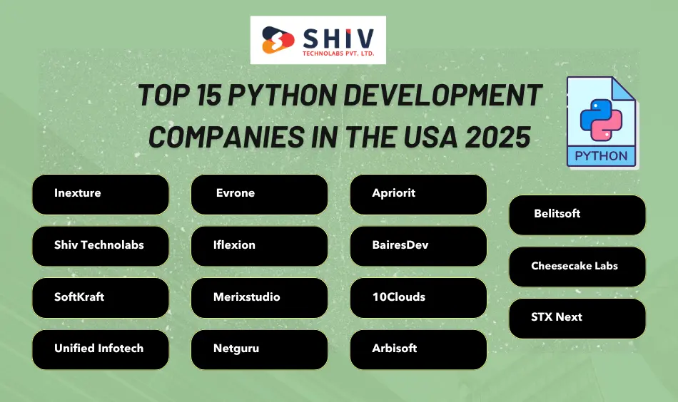 Top 15 Python Development Companies in the USA 2025