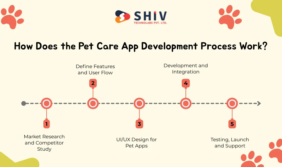 How Does the Pet Care App Development Process Work