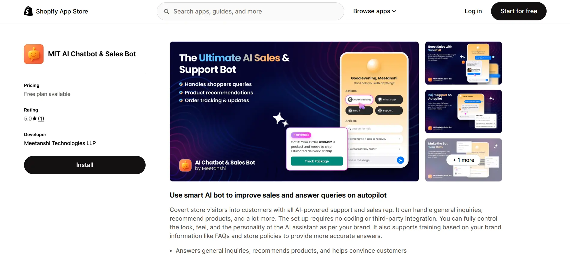 MIT AI Chatbot & Sales Bot