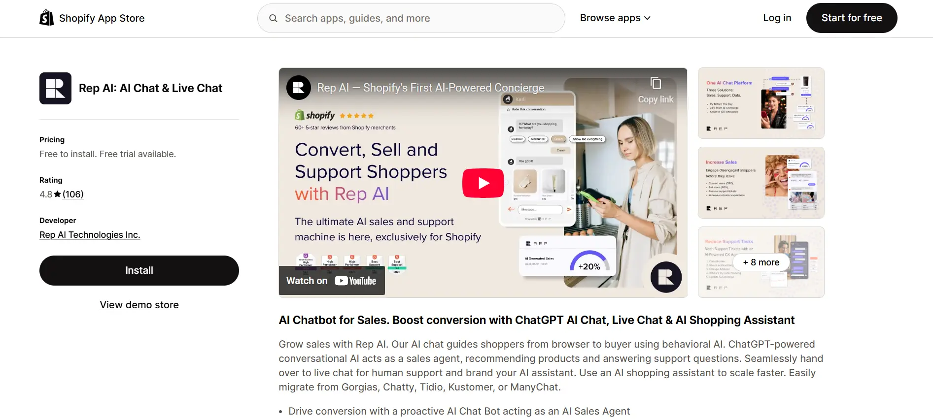 Rep AI - AI Chat & Live Chat1