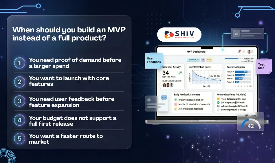 When should you build an MVP instead of a full product