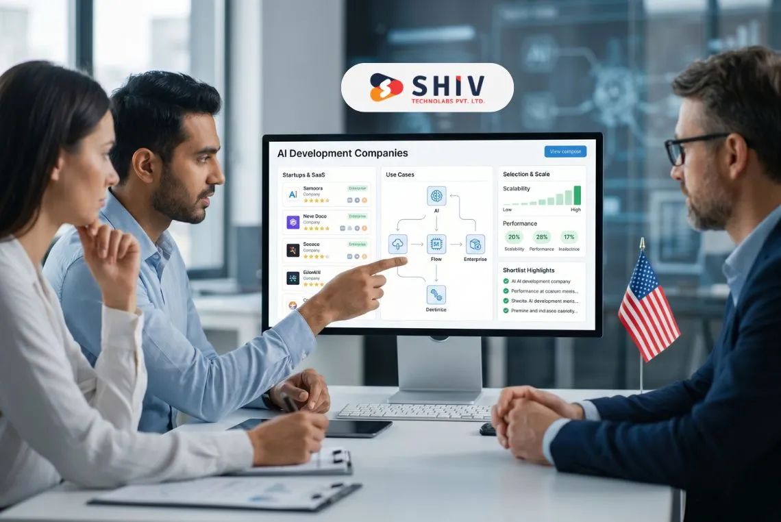 Top 12 AI Development Companies in USA for Startups, SaaS, and Enterprises