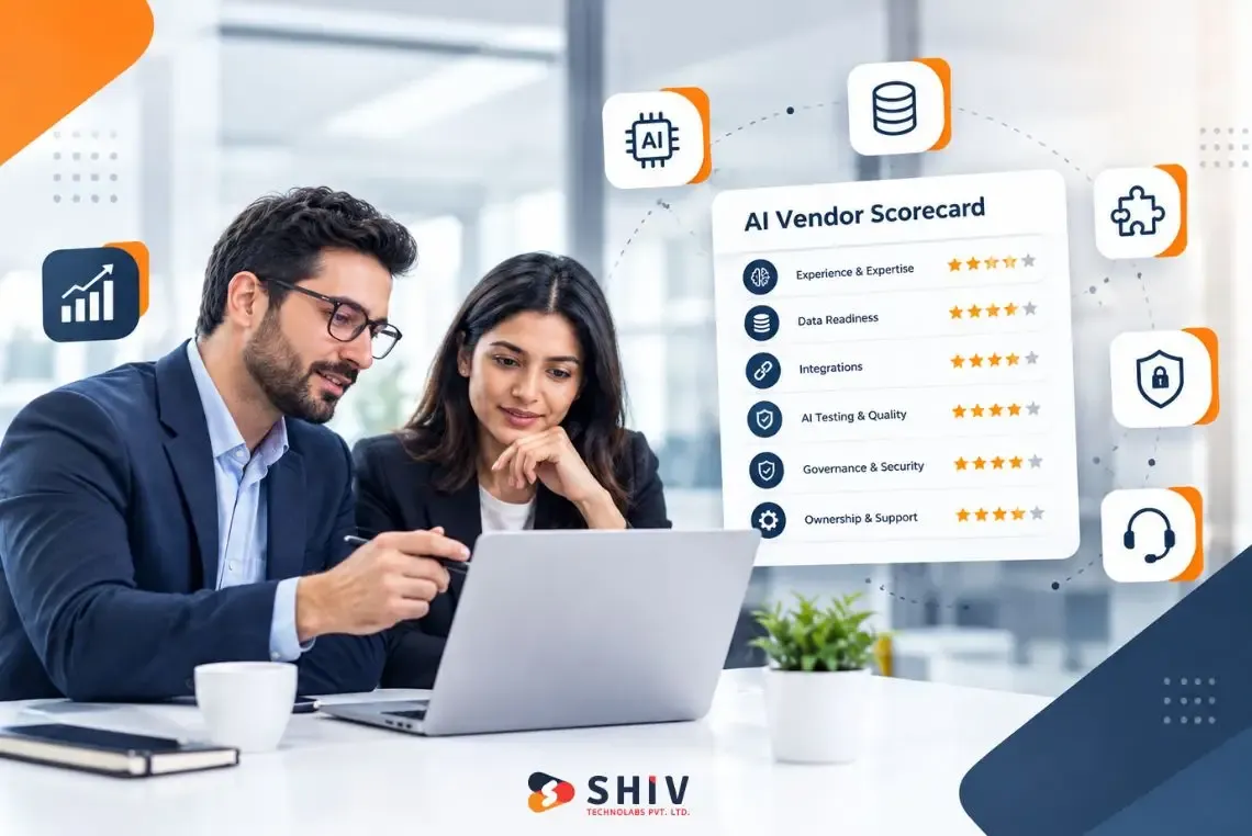 AI development partner vendor scorecard for evaluating software development companies